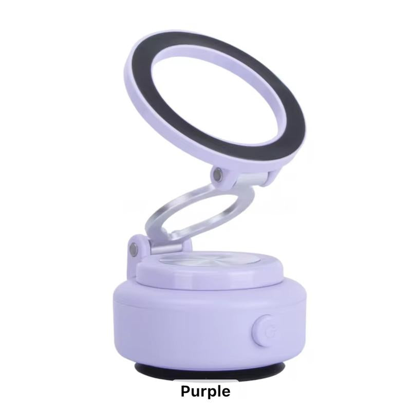 360° Adjustable Magnetic Suction Phone Mount – Foldable Desktop/Car Stand”