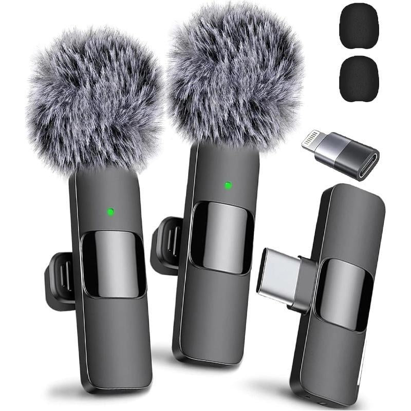 Wireless Microphone Set for Phone & iPad