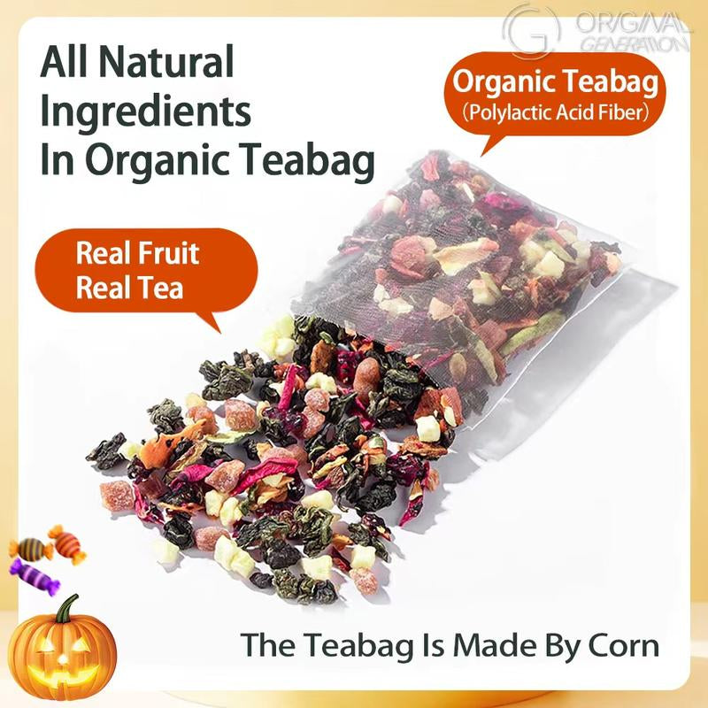 “BOGO Halloween Limited Edition 2.0 Watermelon Oolong Tea – 2 Cartons (120 g total) with real Watermelon • Dragon Fruit • Apple • Strawberry”**