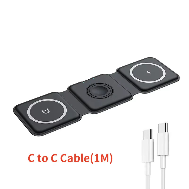 3-in-1 Fast Charger for iPhone, Watch & AirPods