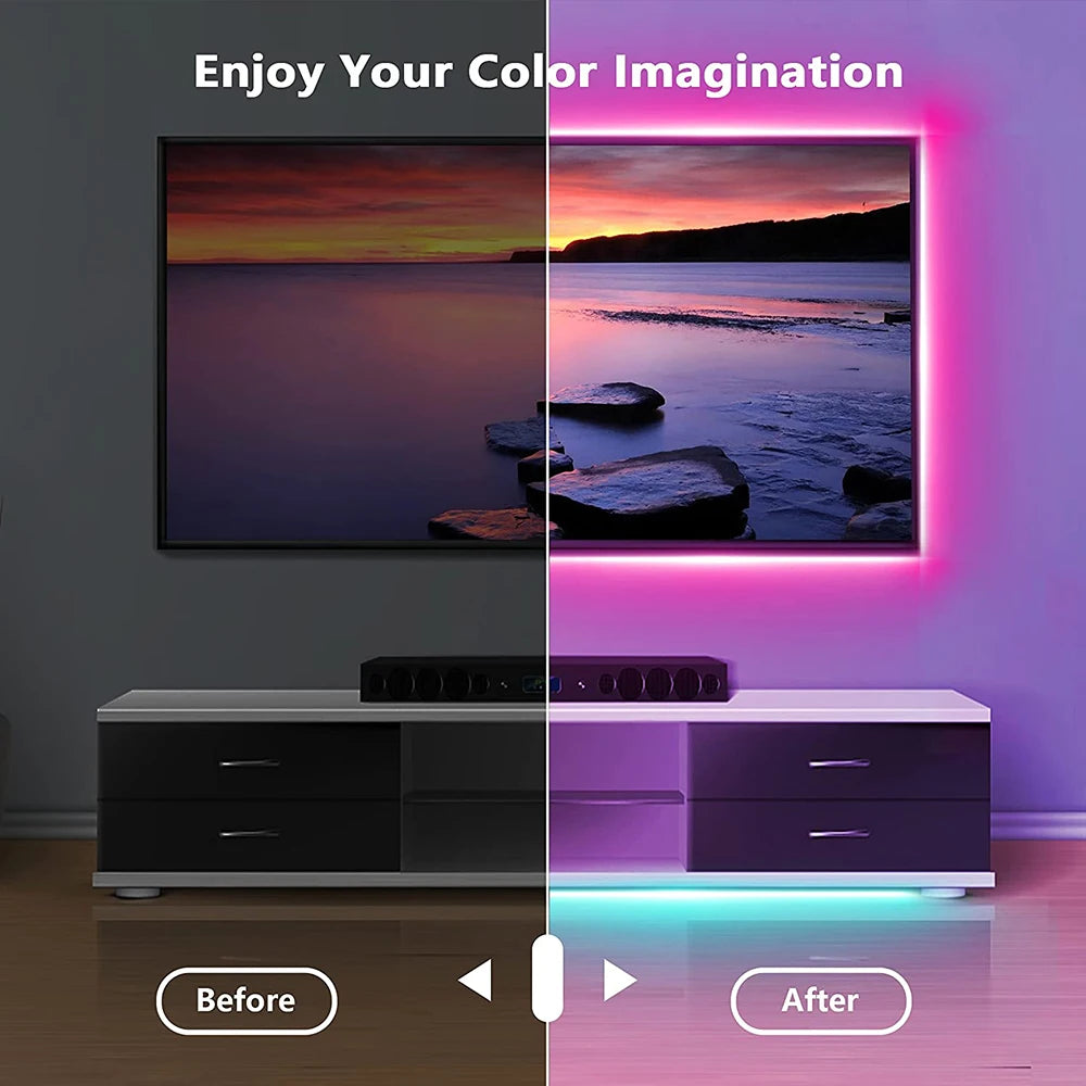 USB RGB LED Strip Light 5050 SMD – Bluetooth Control