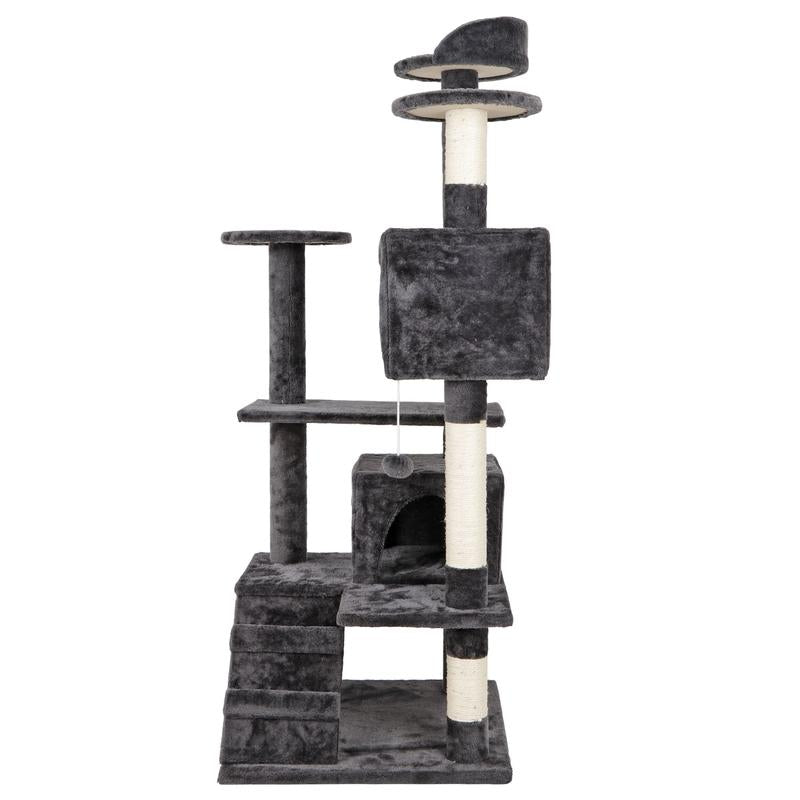 Pet Republic 53″ Cat Tree Tower Condo – Dark Gray”