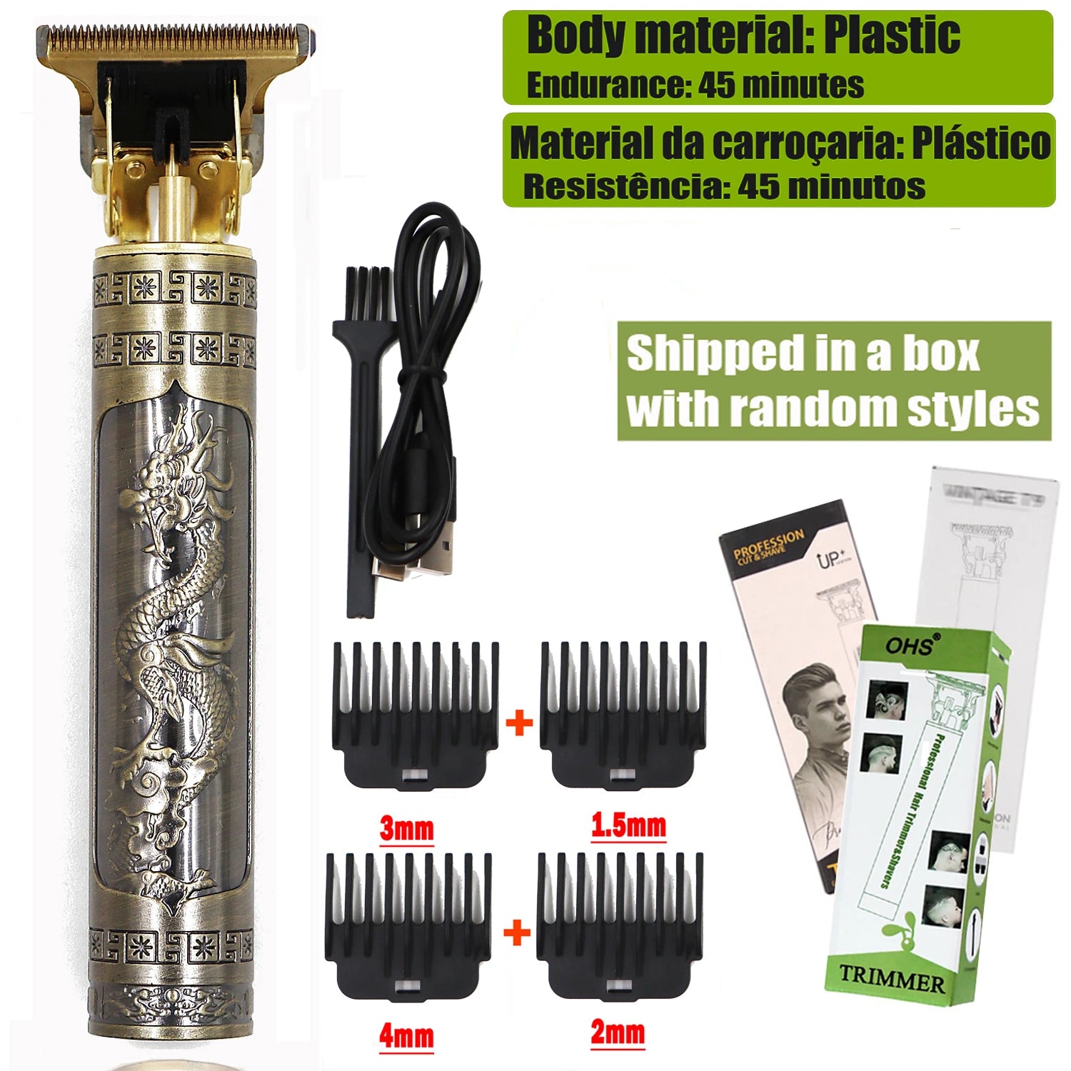 T9 Electric Hair & Beard Trimmer – 0mm Precision Barber Clipper for Men”