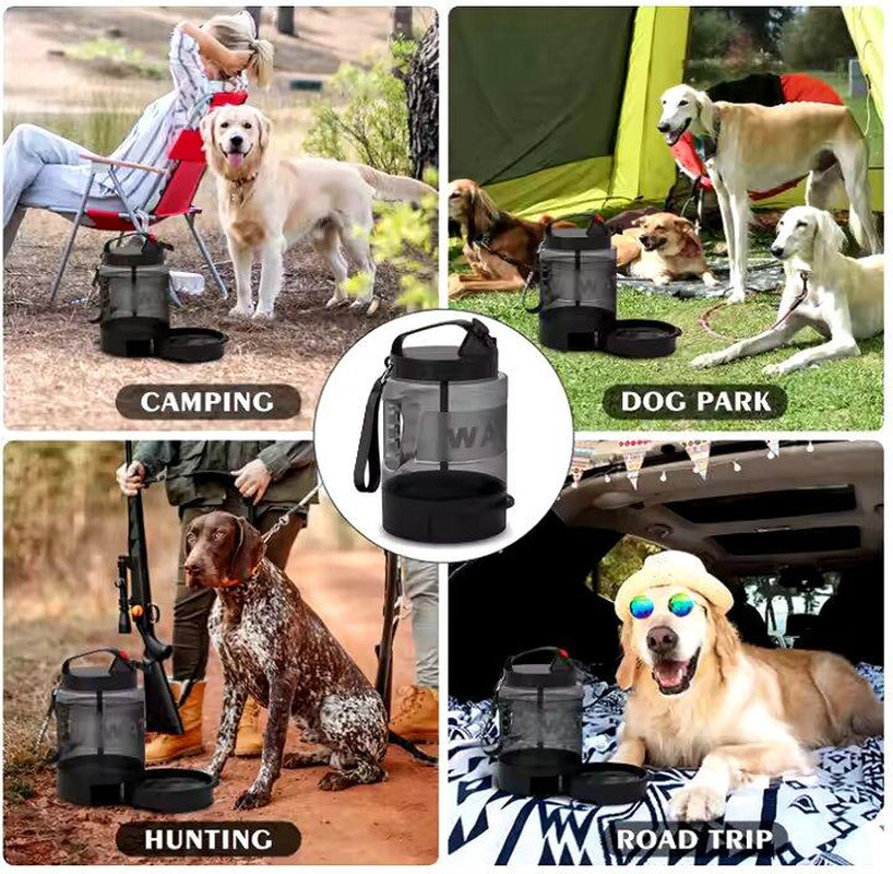 **“Large 2.2 L Pet Travel Water Bottle – Outdoor Portable Dispenser for Hiking & Walks”**