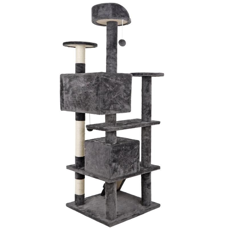 Pet Republic 53″ Cat Tree Tower Condo – Dark Gray”