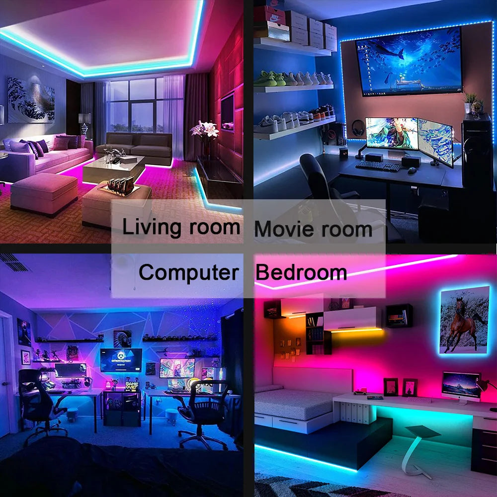 USB RGB LED Strip Light 5050 SMD – Bluetooth Control