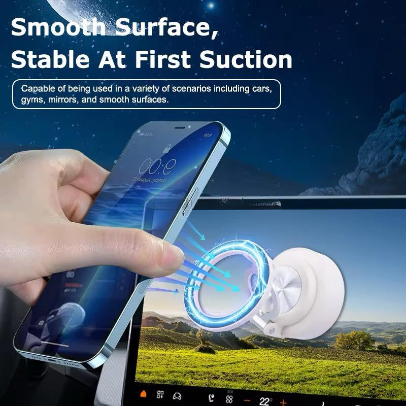 360° Adjustable Magnetic Suction Phone Mount – Foldable Desktop/Car Stand”