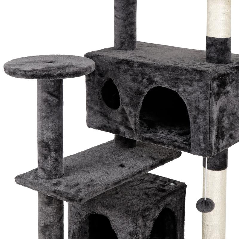 Pet Republic 53″ Cat Tree Tower Condo – Dark Gray”