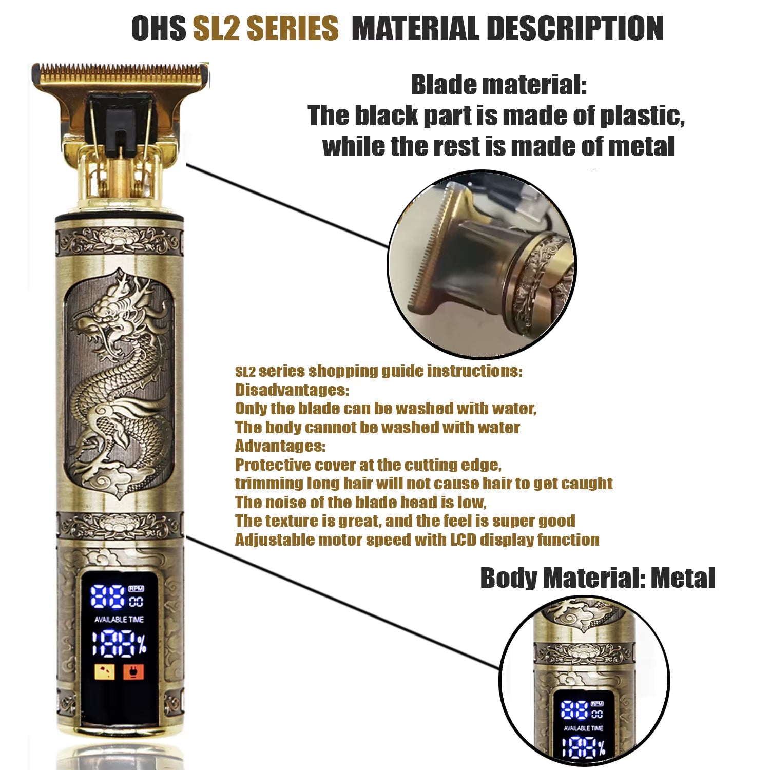 T9 Electric Hair & Beard Trimmer – 0mm Precision Barber Clipper for Men”