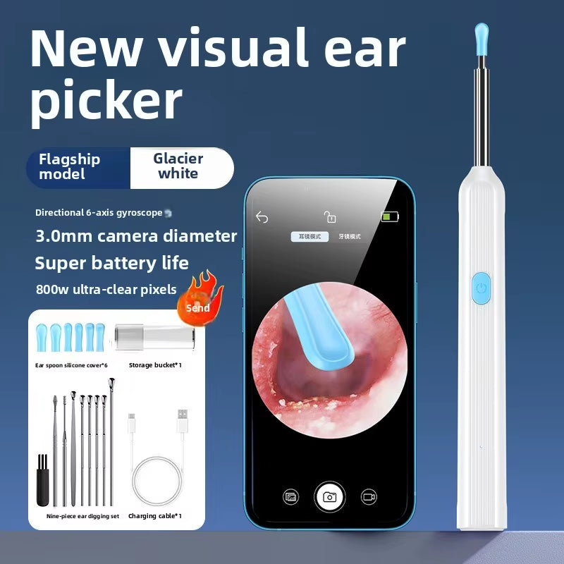 mart Visual Ear Sticks WiFi Otoscope & Wax Removal Tool”
