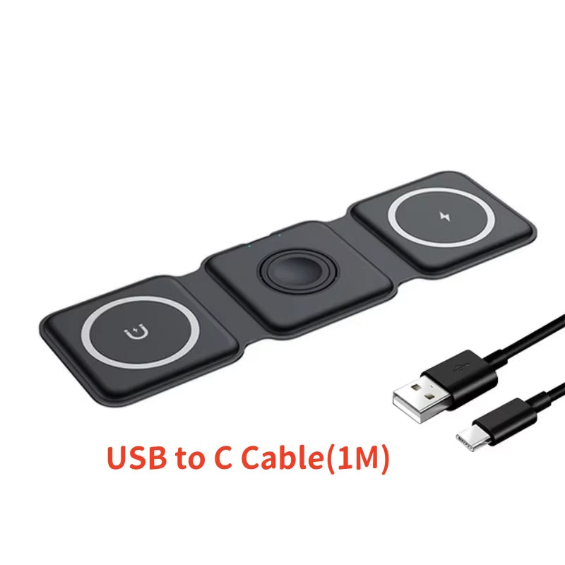 3-in-1 Fast Charger for iPhone, Watch & AirPods