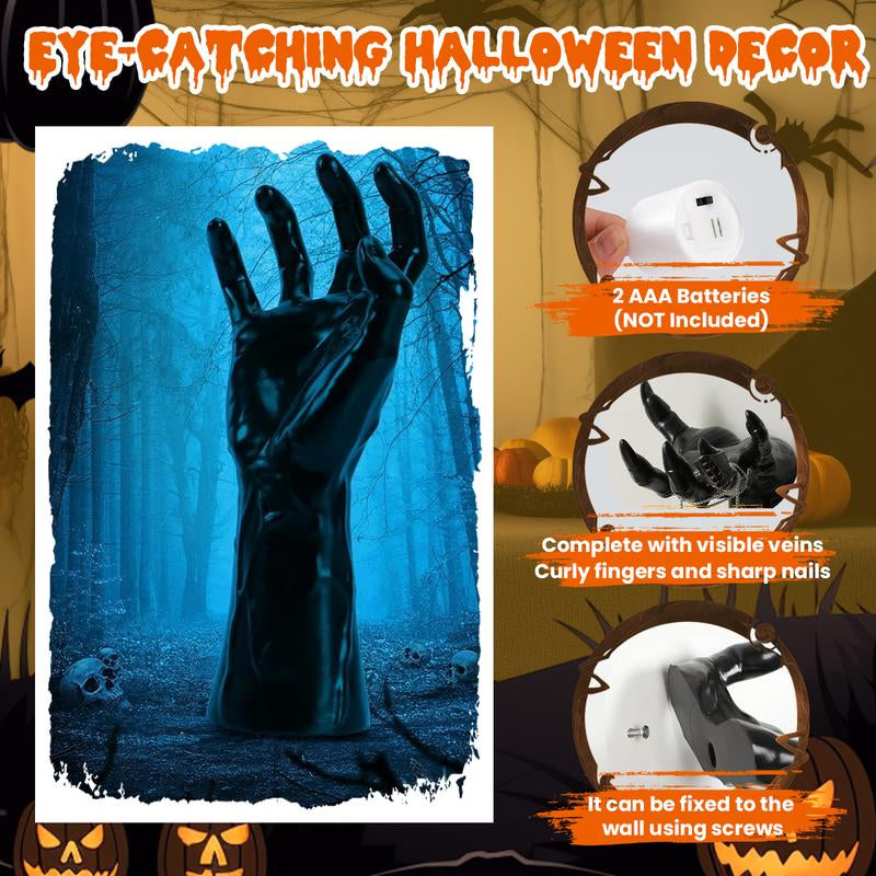Creepy Reaching Hands Set 3 – LED Candles Wall Horror Decor