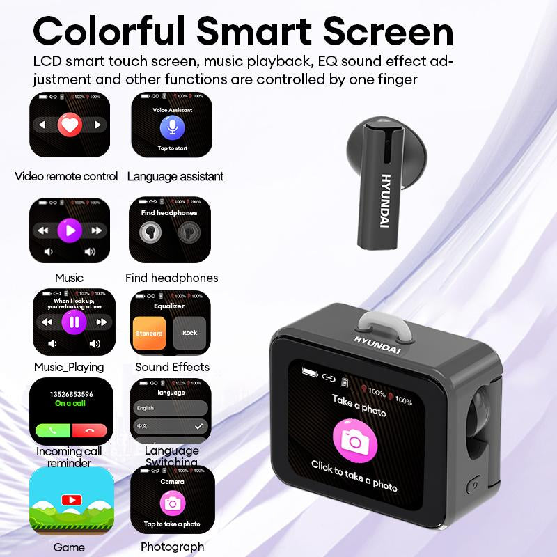 HYUNDAI C19 TWS – Bluetooth 6.0 · LED Display · Anti-Loss Earbuds