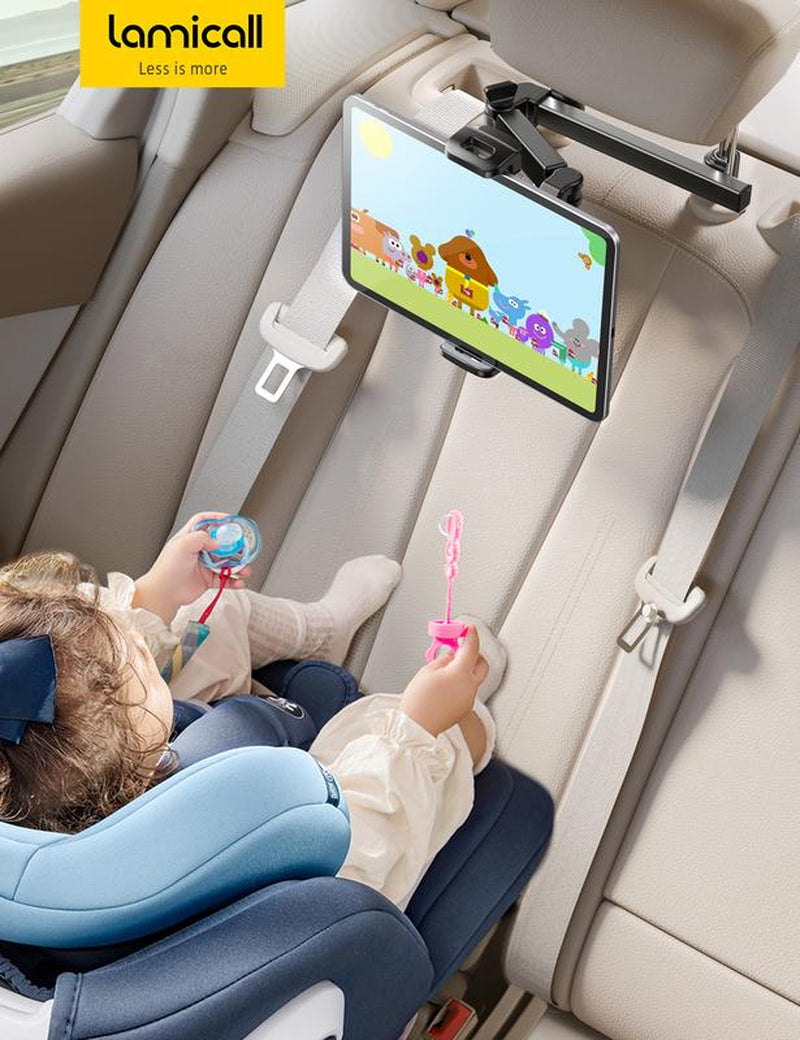 Lamicall 3-in-1 Adjustable Car Headrest Tablet Holder