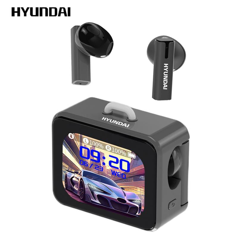 HYUNDAI C19 TWS – Bluetooth 6.0 · LED Display · Anti-Loss Earbuds