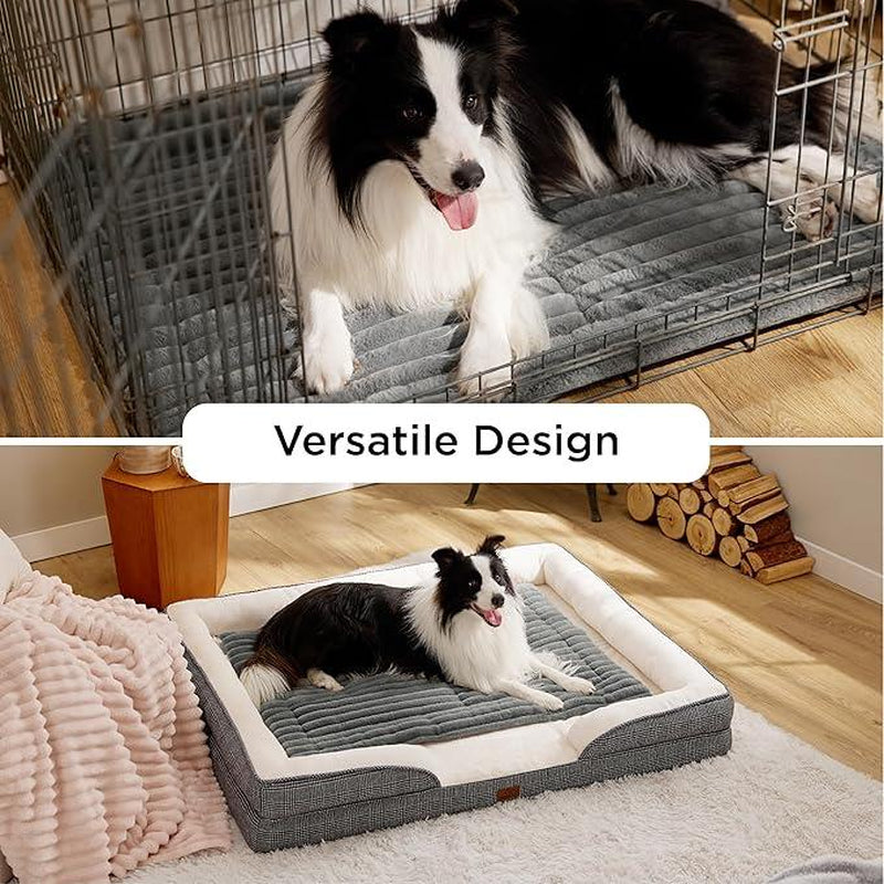 BEDSURE Self-Warming Pet Bed – Thermal Crate Mat, Non-Slip, Washable”