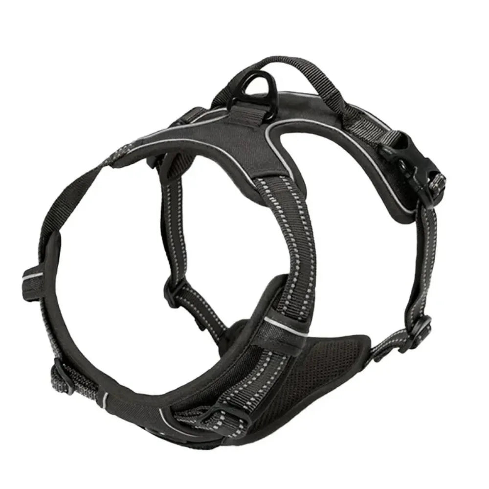 Reflective Adjustable Pet Harness Vest with Breathable Chest Strap for Small, Medium, and Large Dogs and Cats
