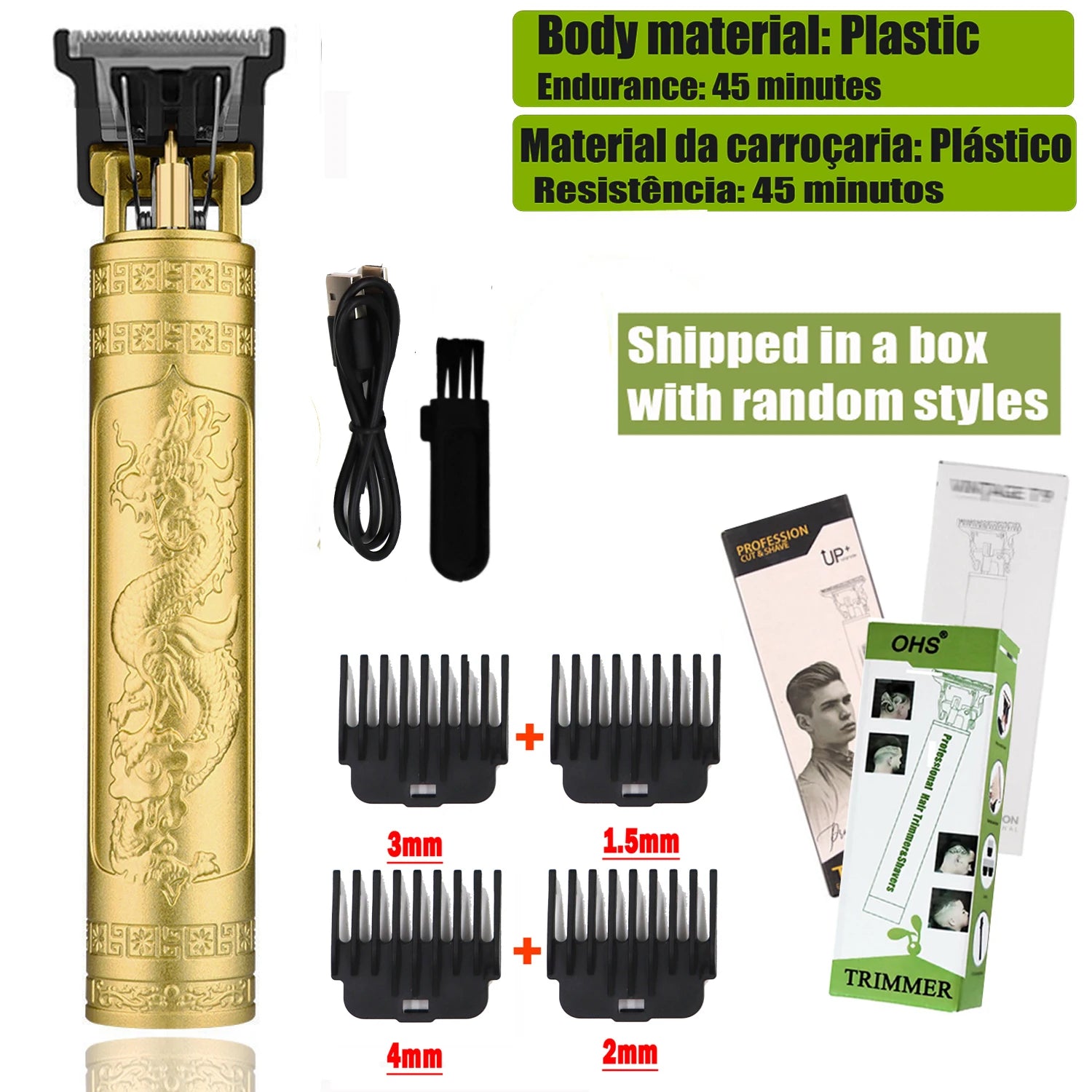 T9 Electric Hair & Beard Trimmer – 0mm Precision Barber Clipper for Men”