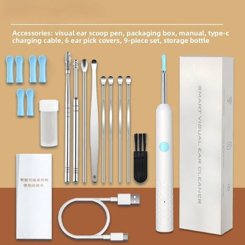 mart Visual Ear Sticks WiFi Otoscope & Wax Removal Tool”